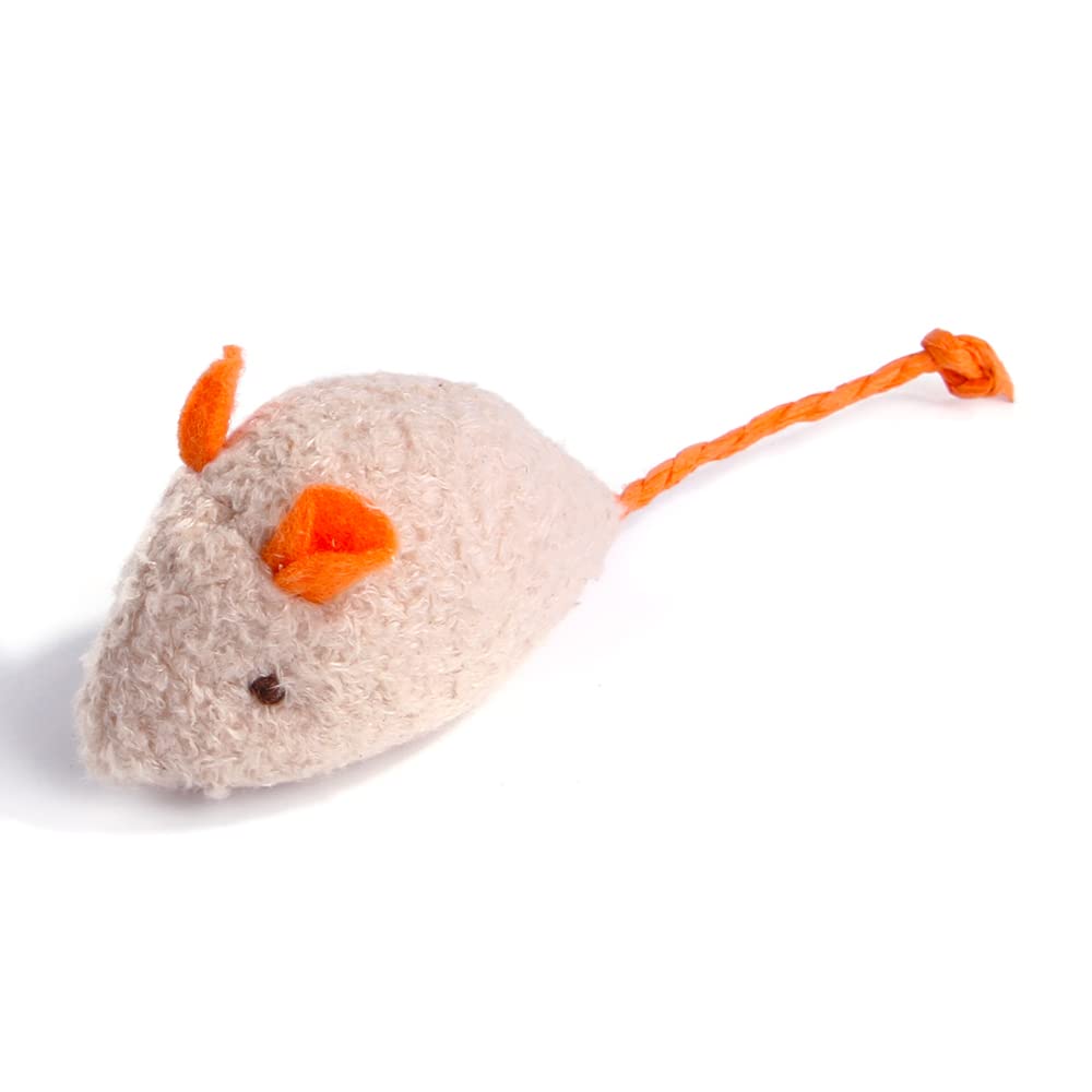 Q.Y.HOME Cat Toy Interactive Toy Plush Mouse Shaped Toy - (3 Pack)