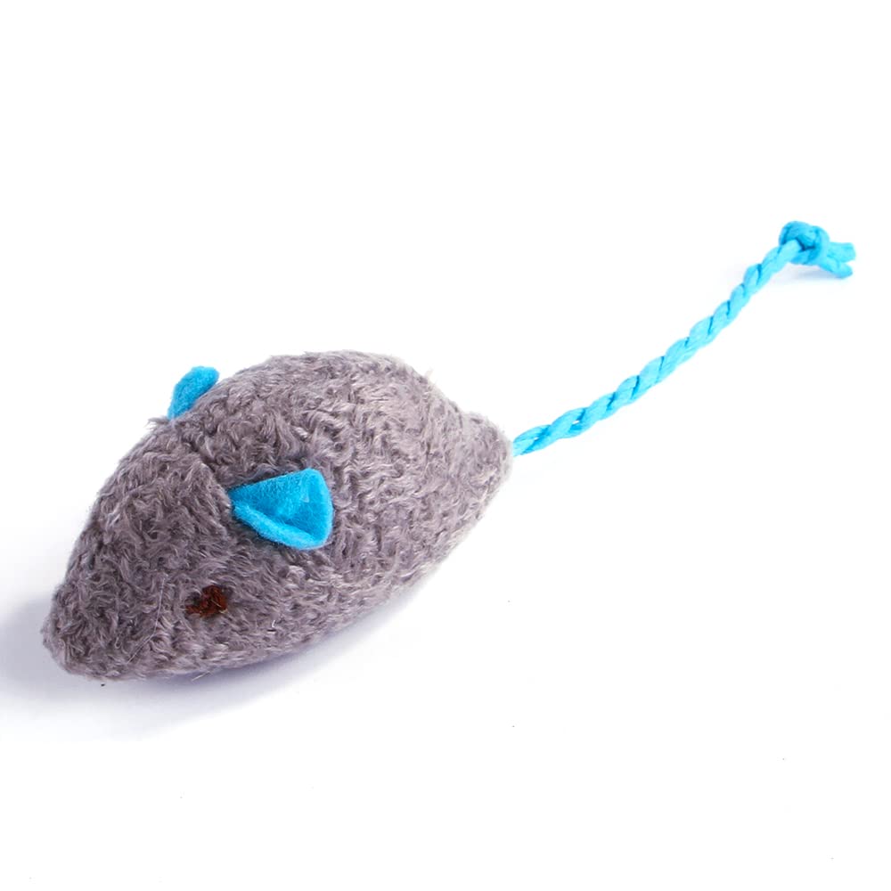 Q.Y.HOME Cat Toy Interactive Toy Plush Mouse Shaped Toy - (3 Pack)